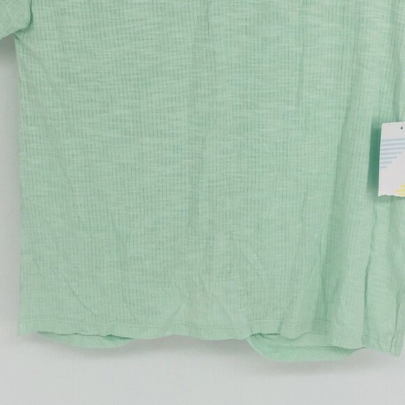 Z by Zella T Shirt Girls Size L 10-12 Green Knotted Back Detail Short Sleeve - Picture 3 of 7